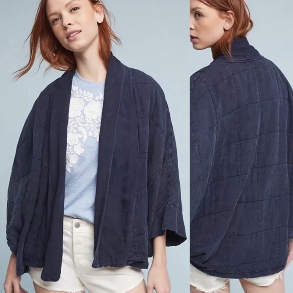 Anthro Saturday Sunday Quilted Kimono Cocoon - Picture 3 of 5